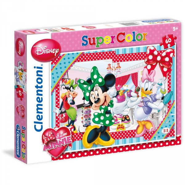 Puzzle 60 pièces : I Love Minnie : Parfum - Clementoni-26902
