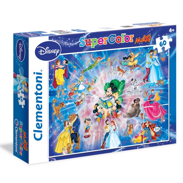 Puzzle 60 pièces Maxi : Famille Disney - Clementoni-26407