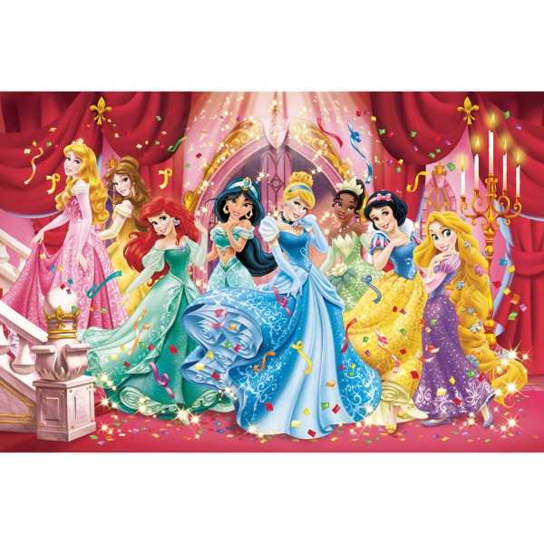 Puzzle cadre 15 pièces : Les Princesses Disney au bal - Clementoni-22074-22220-4