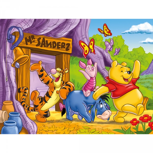 Puzzle cadre 15 pièces : Winnie l'ourson : Mr Sanderz - Clementoni-22221-4