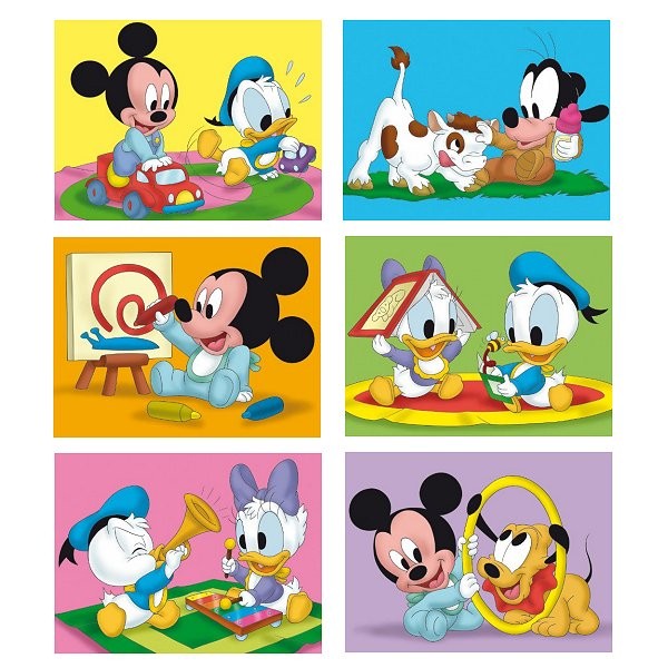 Puzzle 12 cubes : Baby Disney - Clementoni-41334