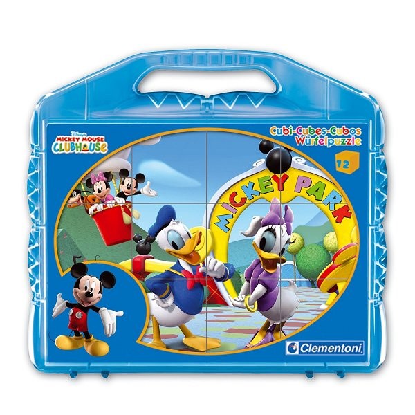 Puzzle 12 cubes : Mickey et ses amis - Clementoni-41130