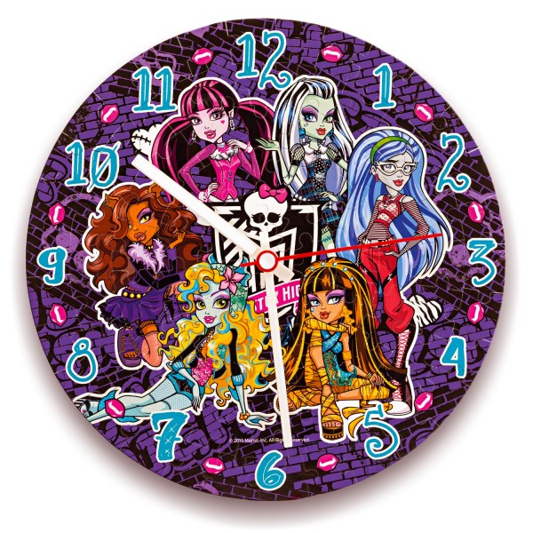 Puzzle horloge 96 pièces fluorescent Monster High - Clementoni-23017