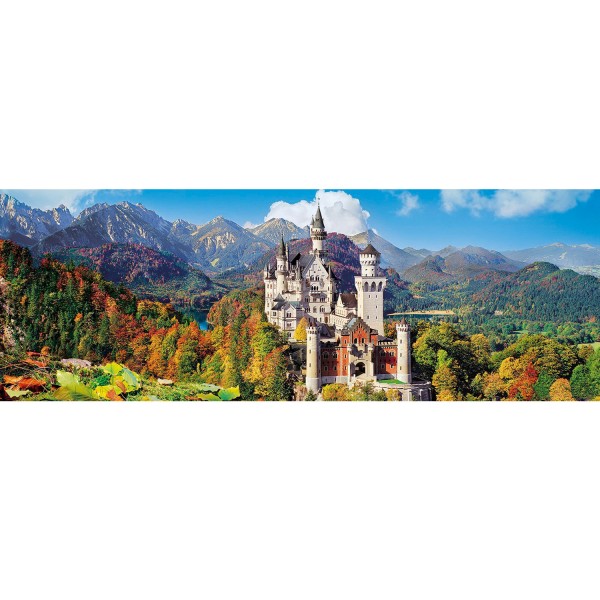 Puzzle Panoramique 1000 pièces : Château de Neuschwanstein - Clementoni-39283