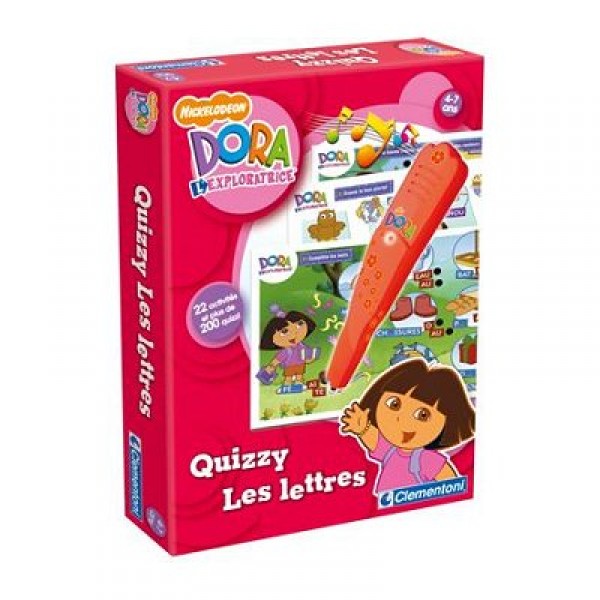 Quizzy Dora l'exploratrice Les lettres - Clementoni-62712-1