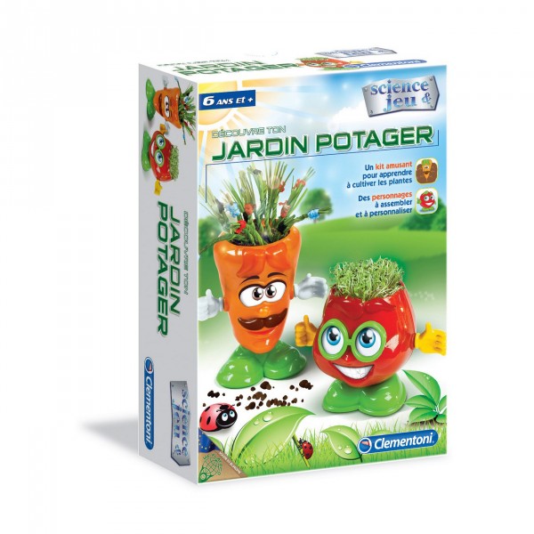Science et jeu : Crée ton jardin potager - Clementoni-52156
