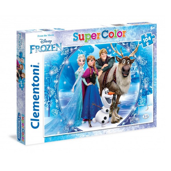 Puzzle 104 pièces Maxi : La Reine des Neiges - Clementoni-27956