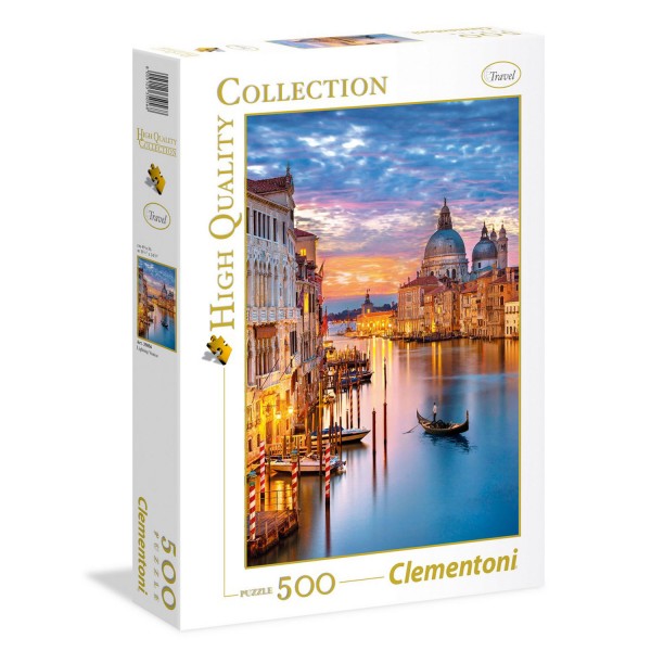 Puzzle 500 pièces : Le Grand Canal de Venise - Clementoni-35056