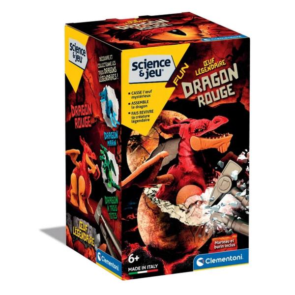 Science & Jeu :Oeuf légendaire : Dragon Rouge - Clementoni-52719