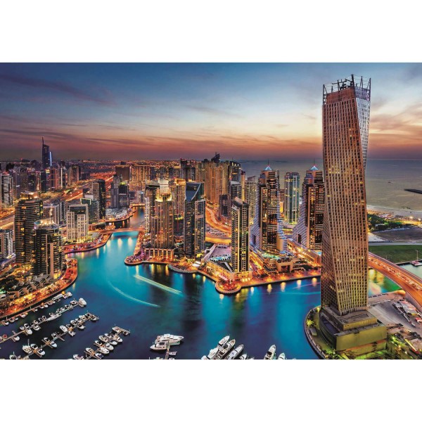 Puzzle 1500 pièces : Marina de Dubai - Clementoni-31814