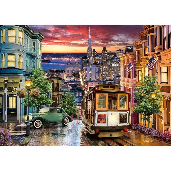 3000 pieces puzzle: San Francisco - Clementoni-33547