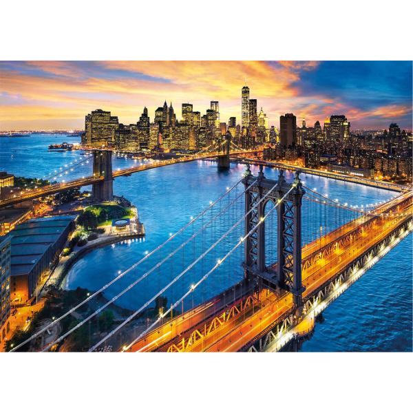 Puzzle 3000 pièces : New York - Clementoni-33546