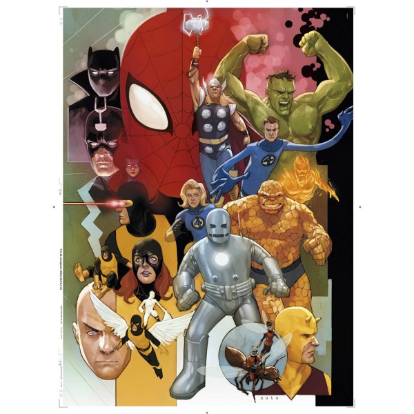 Puzzle 1000 pièces : Marvel 80 - Clementoni-39534