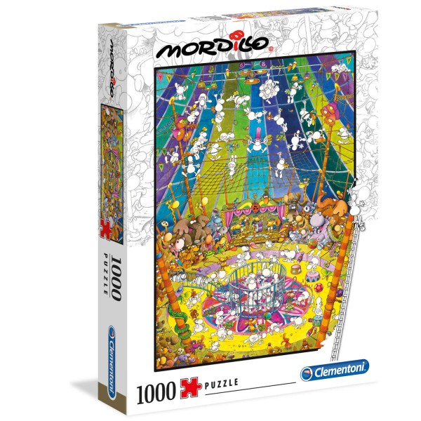 Puzzle 1000 pièces : Le spectacle, Mordillo - Clementoni-39536