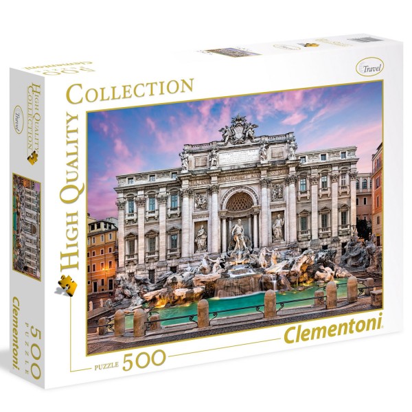 500 Teile Puzzle: Trevi-Brunnen - Clementoni-35047