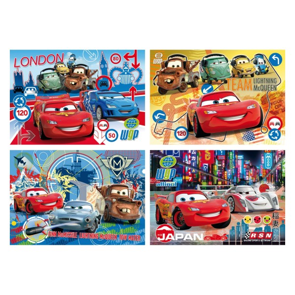 Puzzle cadre 15 pièces : Cars - Clementoni-22216