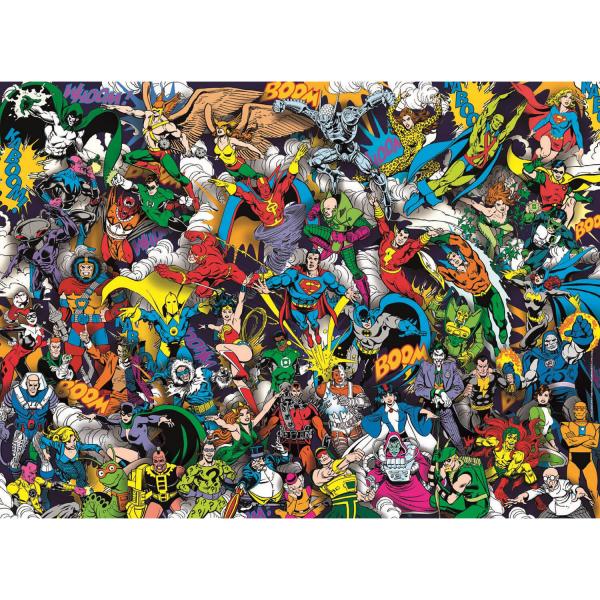 1000 pieces puzzle Impossible: DC Comics - Clementoni-39599