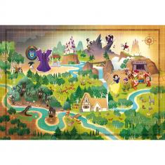 Puzzle 1000 pièces : Story Maps - Blanche-Neige