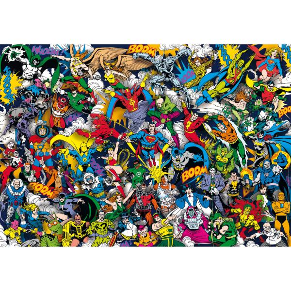 Puzzle 1000 pièces Impossible : Justice League - Clementoni-39863