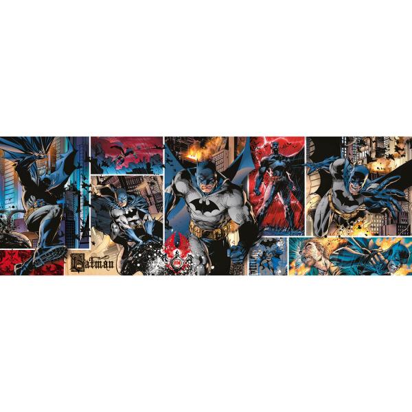 Puzzle 1000 pièces panorama : Batman - Clementoni-39574