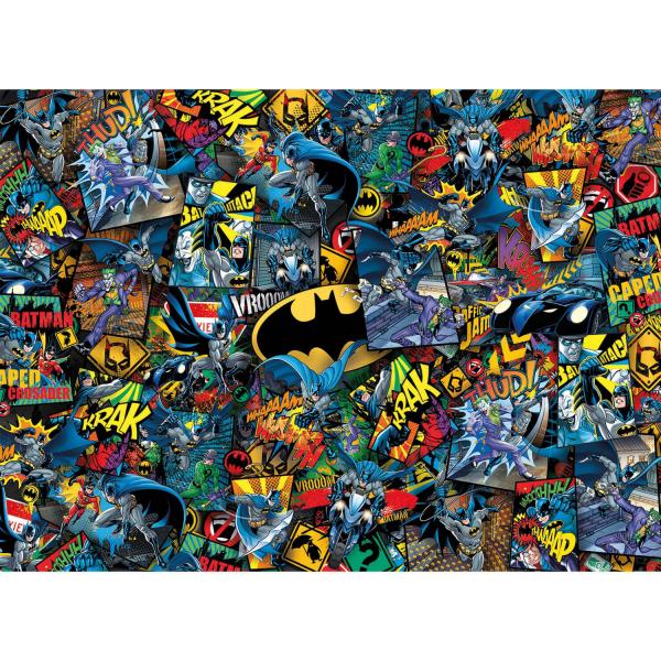 Puzzle 1000 pièces :  Impossible Puzzle : Batman - Clementoni-39575