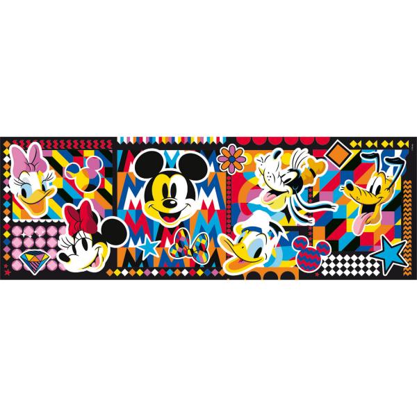 Puzzle 1000 pièces Panorama : Classiques Disney - Clementoni-39835