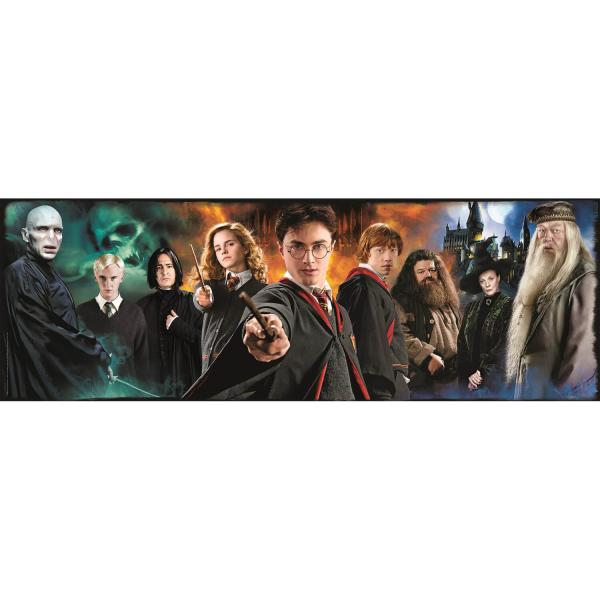 Puzzle 1000 pièces panorama : Harry Potter - Clementoni-61883