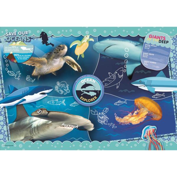 104 Teile Puzzle: National Geographic Kids: Ocean - Clementoni-27141