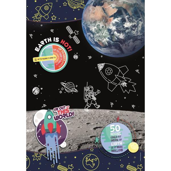 104 pieces puzzle: National Geographic Kids: Space - Clementoni-27142