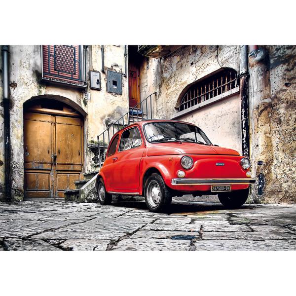 Puzzle 500 pièces + poster : Fiat 500 - Clementoni-35537