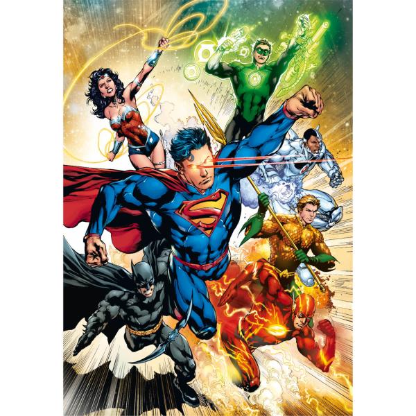 Puzzle 500 pièces : DC Comics - Justice League - Clementoni-35531