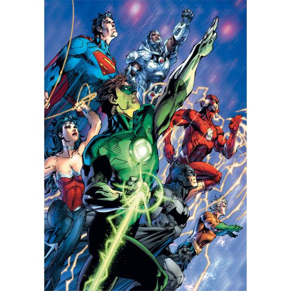 Puzzle 500 pièces : DC Comics - Justice League - Clementoni-35532