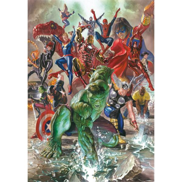Puzzle 500 pièces : Marvel, les Avengers - Clementoni-35546