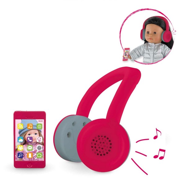 Casque audio et téléphone portable pour poupée ma Corolle - Corolle-DRN56