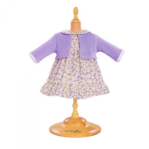 Ensemble bébé 36 cm : Robe lilas - Corolle-W9039