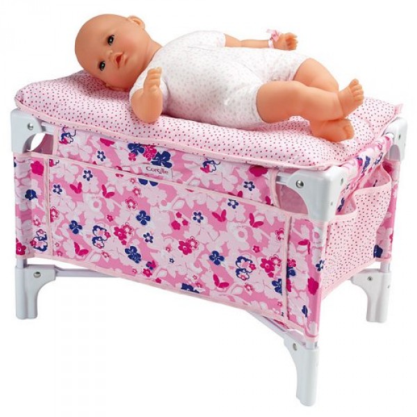 Lit bébé et table à langer fleuri pour poupée Corolle - Corolle-X0735