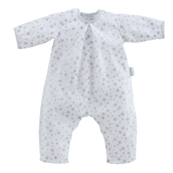 Vêtement pour poupon 52 cm Bébé Chéri : Pyjama blanc étoiles - Corolle-DKL65