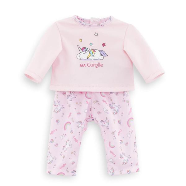Vêtement pour poupée ma Corolle 36 cm : Pyjama licorne - Corolle-9000212520