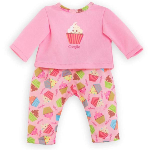 Vêtement pour poupée ma Corolle 36 cm : Pyjama Cupcakes Rose - Corolle-9000212220