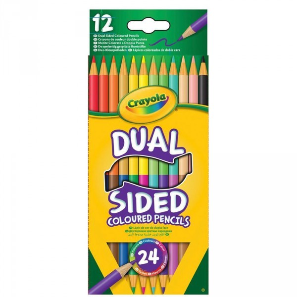 12 crayons couleur Dual sided - Crayola-68-6100-E-000