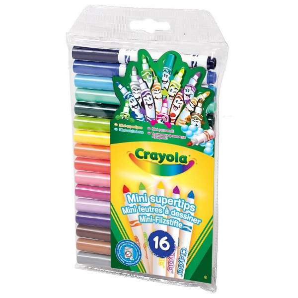 16 mini feutres à dessiner - Crayola-93102