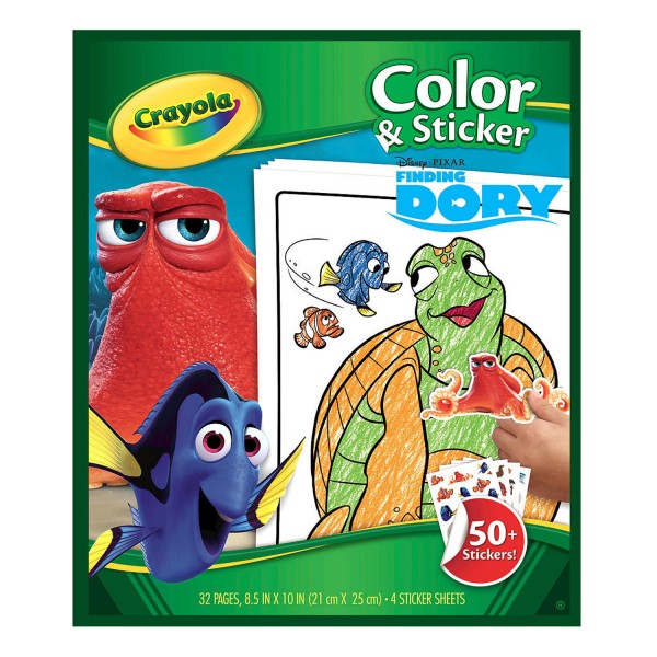 Album de coloriages et stickers Le Monde de Dory - Crayola-04-2007-E-000