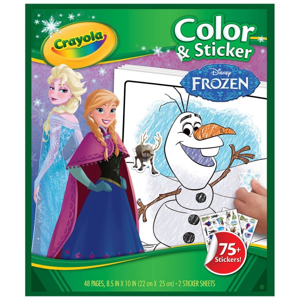 Coloriages + Stickers : La Reine des Neiges (Frozen) - Crayola-04-5842.0030