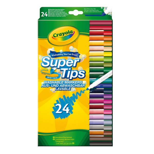 Crayons : 24 feutres à dessiner - Crayola-58-5057-E-000