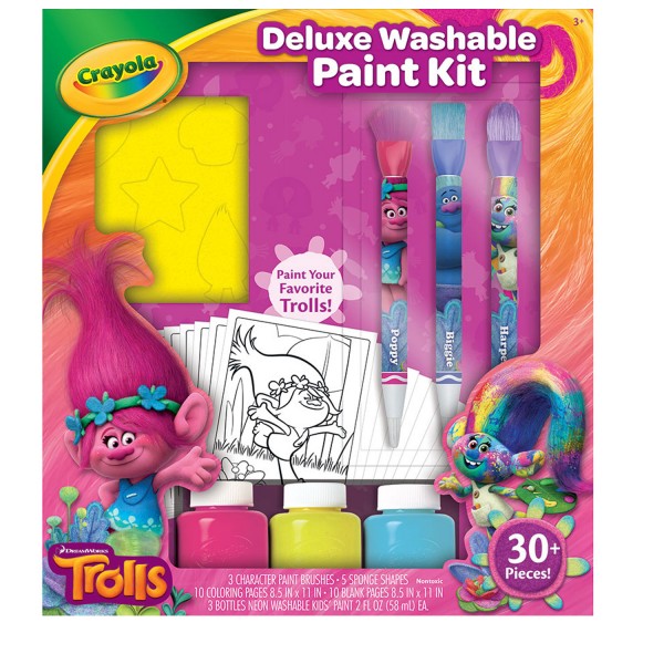 Kit de Peinture Deluxe : Trolls - Crayola-54-0156-E-000