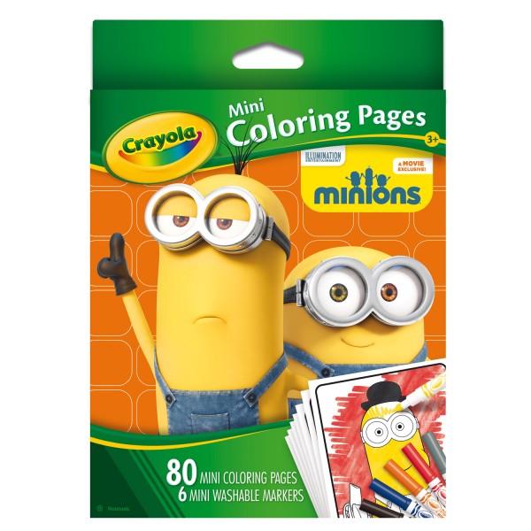 Mini pages à colorier Minions - Crayola-04-0235