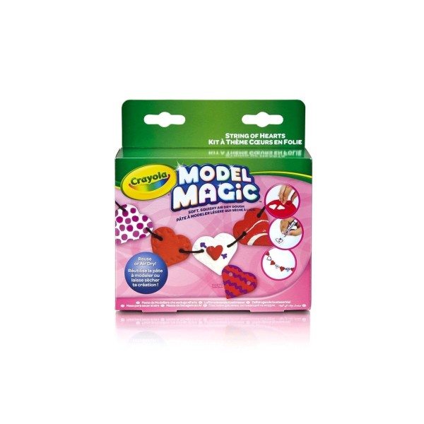 Model Magic : Kit Créations de Guirlandes Coeurs - Crayola-57-2014-E-000