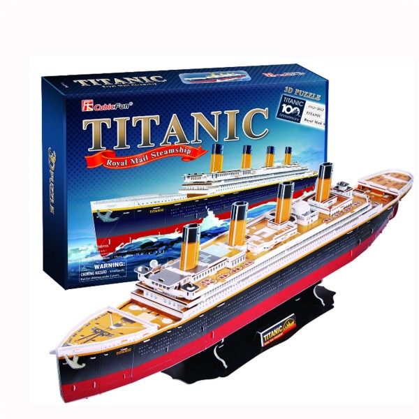 Puzzle 3D 113 pièces : Titanic - Cubic-78195