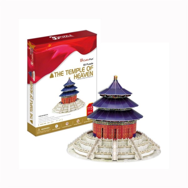 Puzzle 3D 115 pièces : Le temple du ciel, Chine - Cubic-77762