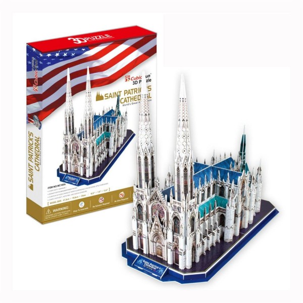 Puzzle 3D 117 pièces : Cathédrale Saint Patrick, Etats Unis - Cubic-77768